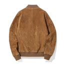 Men Leather Baseball Jacket Bomber Varsity Jacket Streetwear