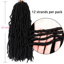 Crochet Locs Crochet Hair Black Natural Wave Braids Hair Extensions Pre Looped Crochet Butterfly Locs For Women