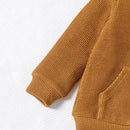 Toddler Boy Solid Pocket Design Hoodie Sweatshirt