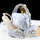 Lastest Italian Design Ladies Shoes with Matching Bag Set Shoes and Bag Set