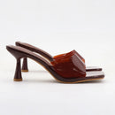 Summer Concise Women Slippers Transparent Square Toe Slides Sandals Ladies Comfortable Lightweight Designer Beach Shoe