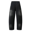 Distressed Spliced Cargo Pants Mens Streetwear Loose Pocket Wide Leg Trousers Men