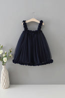 Girls Princes Lace Dresses Baby Kids Sling Wedding Party Ball Gown Costume For 1-6 Years