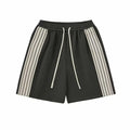 Spring Summer Men Tide Sweatpants Women Spring Striped Shorts Knee-Length Pants Chic Capris