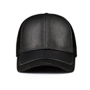 Leather Hats For Men Winter Genuine Baseball Caps Male Warm Hats