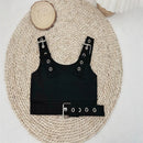 Baby Kids Girl Summer Teenage White Black T-shirt Children Elegant Top