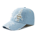 Denim Baseball Cap Sunshade Breathable Spring Summer Hat Snapback Cap
