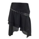 Women High Waist Skirt Renaissance Victorian Pirate Costume Halloween Dress Up