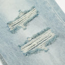 Vintage Ripped Denim Pants Retro Men Clothing