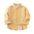Baby Boy Girl Cotton Striped Shirt Infant Toddler Child Blouses Long Sleeve Kid Outfit Spring Autumn Baby Clothes 1-10Y