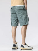 Summer Cargo Shorts Men Streetwear Short Male Straight Cotton Casual Shorts