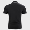 Summer Casual Classic Polo Shirt Men Short Sleeve Contrast Trim Solid Embroidered Polo Shirts