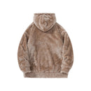 Autumn and Winter Men's and Women's Fleece Stand Neck Jacket Couple Zipper Loose Warm Lamb Wool Coat