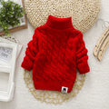 Kids Boy Girl Turtleneck Sweater Knitwear Pullover Clothes Baby Winter Tops