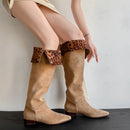 Winter Pointed Toe Knee-High Boots Women Shoes Female Long Booties