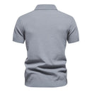 Summer Men Short Sleeved T-shirt Male Casual Knitted Breathable Loose Polo Shirts Men Clothing