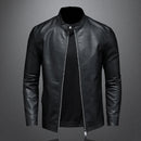 Spring Autumn Leather Jacket Men Motorcycle Causal Coat Men Moto Biker Leather Coat