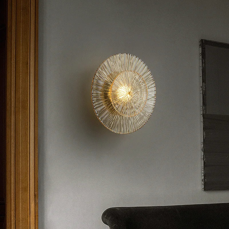 Home Decor For Living Room Background Wall Lamp Bedroom Light Fixtures Luxury Glass Corridor