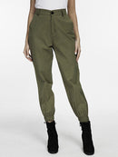 Vangull Casual Army Green Cargo Woman Fashion High Waist Jogger Spring Loose Trousers Female Sweatpants Streetwear Ladies Pants