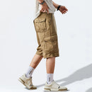 Men Summer Cotton Cargo Shorts Mens Classic Casual Tactical Shorts Pants