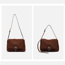 Women Tote Bag Soft Cross-body Bag Flap Zipper Female Shoulder Bags