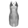 Dress Women Swing Collar Sleeveless Elegant Bodycon
