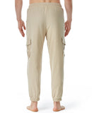 Mens Cargo Pants Casual Lightweight Elastic Waist Summer Beach Pants Men Trousers Pantalones