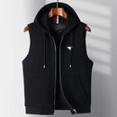 Waistcoat Men's Trend Hoodie Wear Version of The Trend Hooded Sleeveless Vest Casual Vest