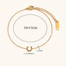 Dripping Zircon Flower Chain Bracelet Stainless Steel Women's Bracelet Waterproof Jewelry Gift