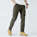 Men's Cargo Pants Straight Leg Stretch Tactical Trouser Male Military Outdoor Camping Casual