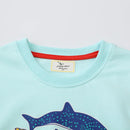 Boys Girls Sweatshirts Animals Hooded Shirts Kids Clothes Long Sleeve Autumn Tops