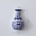 Ceramic vase antique flower container lucky bamboo living room and home decoration wall hanging
