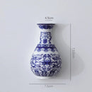 Ceramic vase antique flower container lucky bamboo living room and home decoration wall hanging