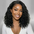 6X4 Minimalist Lace Side Part Loose Wavy Bob Wig Human Hair Glueless Wigs