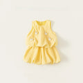 Golden Embroidery Summer Girls Sweet Flower Fluffy Princess Dresses Casual Mesh Birthday Ball Gown For Kids
