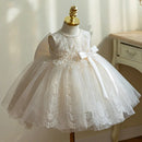 Infant Ball Gown Flower Wedding Lace Sleeveless Cute Princess Dress Toddler Baby Baptism Dresses