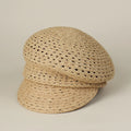 Women's Open-Weave Newsboy Cap Lightweight Summer Hat Casual Vacation Cap