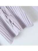 Autumn New Woman Sexy Girl Streetwear V-neck Tie Slim Short Knitted Cardigan Female Sweater Crop Top