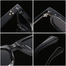 Retro Square Rivets Men Sunglasses Shades UV400 Gradient Women Trending Sun Glasses