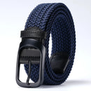 Nylon Pin Buckle Elastic Braided Belt Universal Casual Student Belt Versatile Jeans Accessories