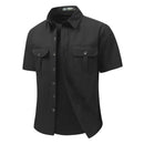 Men's Casual Military Tactical Shirt Summer Cargo Shirts
