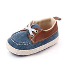 Baby Boy Denim Canvas Sneakers Shoes Soft Sole Anti-slip Toddler First Walkers Crib Shoes