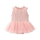 New Baby Girl Two Piece Dress Long Sleeve Cardigan Princess Baby Girl Bodysuits Toddler Baby Girl Outfit