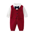 Baby's British Style Jumpsuit, Birthday Party Dress, Small Suit, Fashionable Gentleman's, Spring and Fall