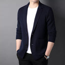 Knit Style Cardigan Men Slim Fit Sweater Casual Solid Coats Jacket Clothes