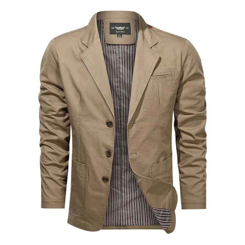 Spring Autumn Blazers Men Slim Casual Business Handsome Suits Men's Blazers Tops