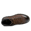 Men Boots Winter Full Grain Genuine Leather Men Shoes