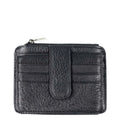 Genuine Leather Mini Card Holder Small Light Women's Wallets Purse Travel ID Credit Cardholder