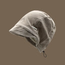 Autumn Winter Tide Punk Small Brimmed Drawstring Knitted Stacked Hat