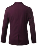 Men's Smart Casual Blazer Formal Business Groom Wedding Dress Show Social Tops Suit Jacket